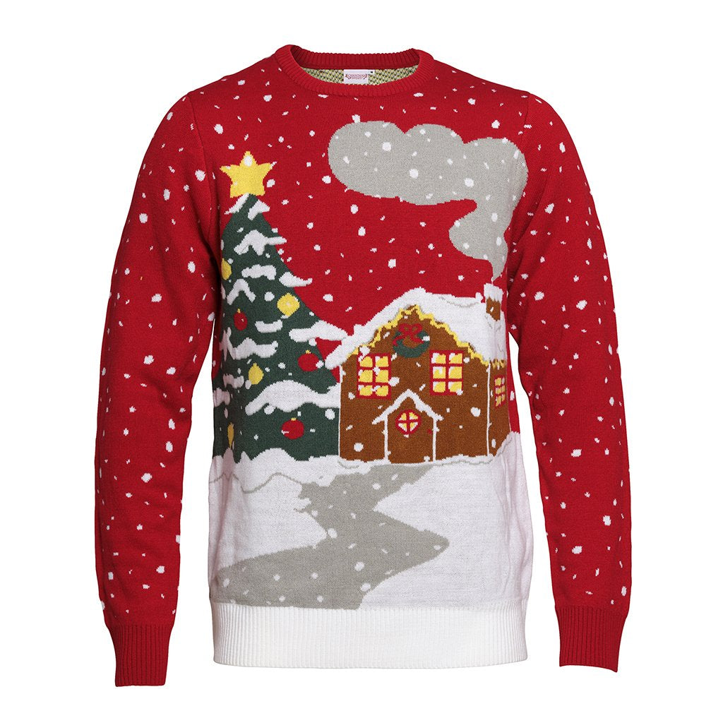 LED house Christmas sweater